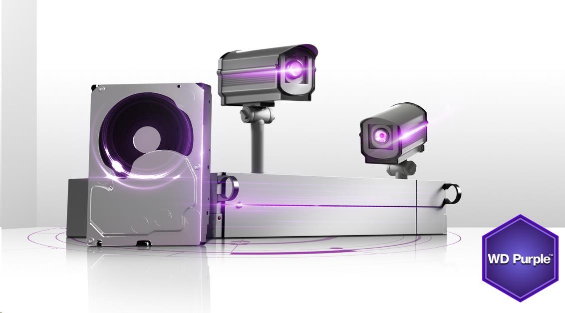 CP-PR-136 MicroSDXC paměťová karta Western Digital PURPLE pro kamerové systémy - 256GB