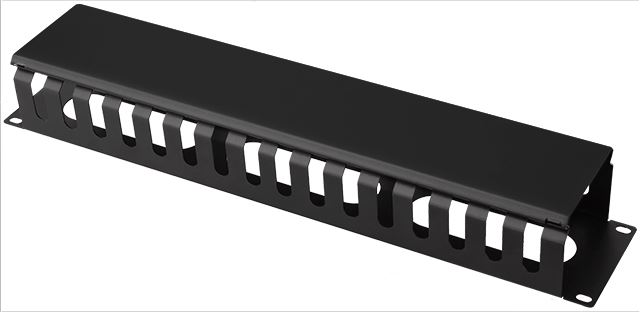 AI-KO19-2U-B Kabelový organizér pro 19" racky