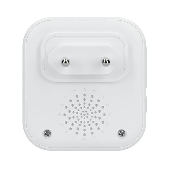 Solight bezdrátový zvonek, do zásuvky, 180m, bílý, learning code