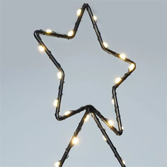 Solight LED venkovní dekorace vánoční stromeček, 85x LED, časovač, 68cm, 3x AA