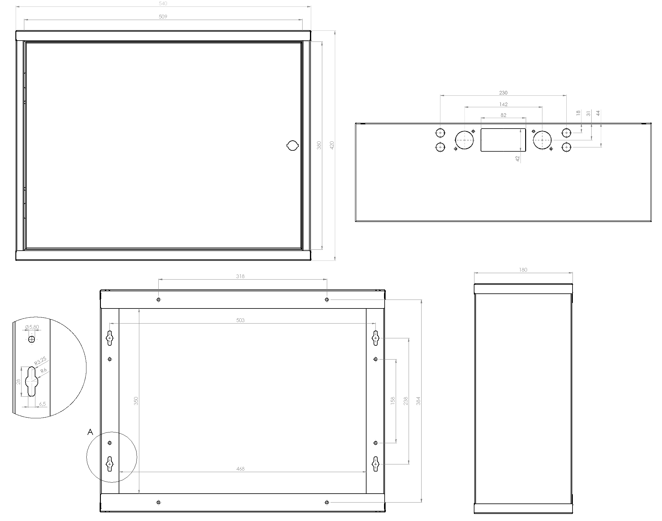 AI-KS-TPR6-MB Univerzální kovový box