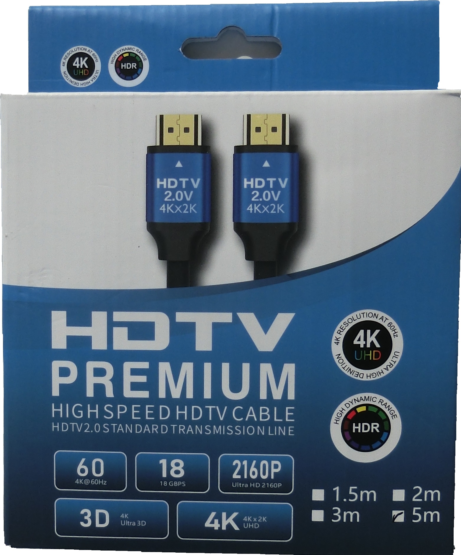 CP-PR-128 Velmi kvalitní HDMI 2.0 High speed kabel s ethernetem - 3 metry
