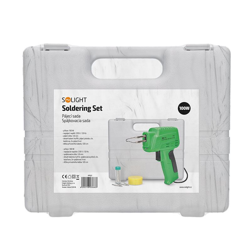 Solight pistole pájecí 100W sada